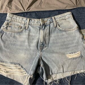 Forever 21 Light Blue Denim Shorts